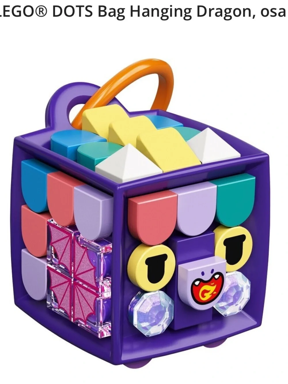 Lego Dots Dragon Bag Tag, 41939, DIY Craft